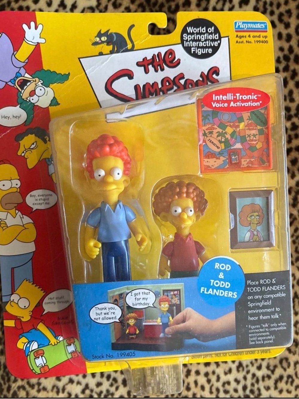 The Simpsons Rod & Todd Flanders Action Figure Playset - Yellow